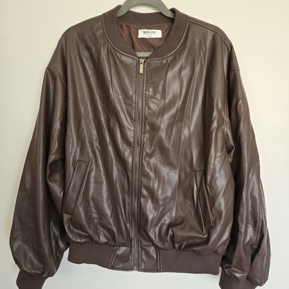 Double Zero Chocolate Bomber Jacket - image 1